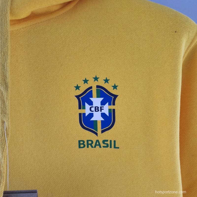 2022 Brazil Hoodie Yellow