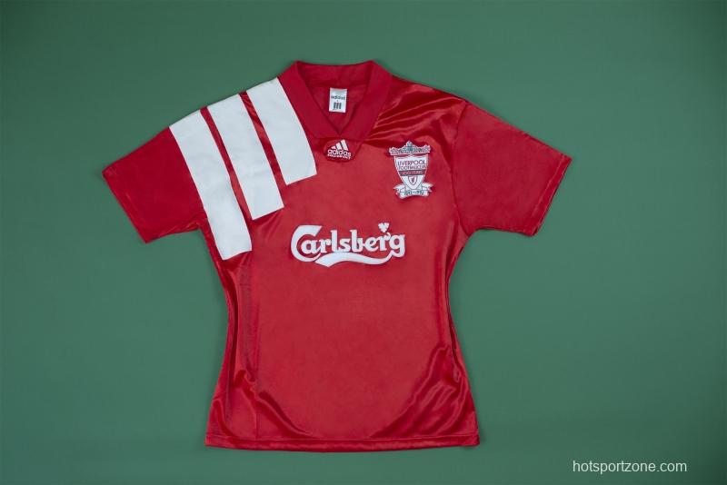 Retro 92/93 Liverpool Home Soccer Jersey