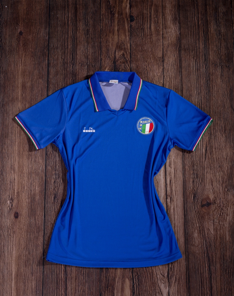 Retro 1990 Italy Home Soccer Jersey