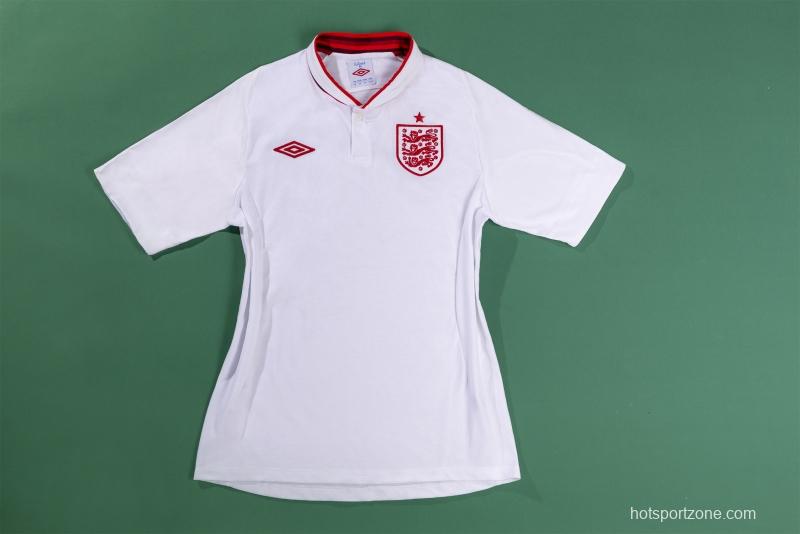 Retro 2012 England Home Soccer Jersey
