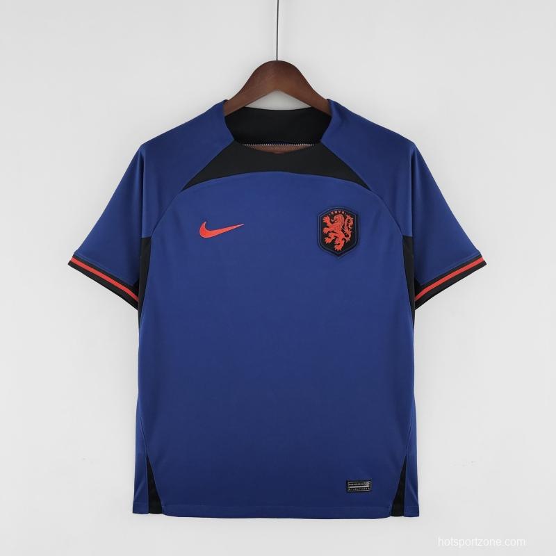 2022 Netherlands World Cup Shirt Away Soccer Jersey
