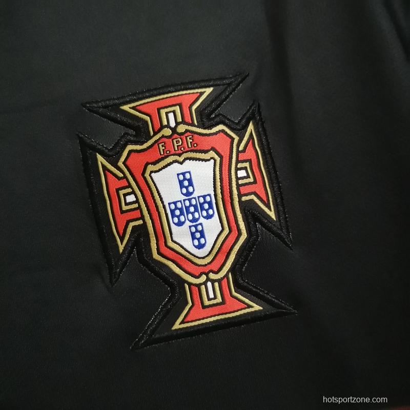 Retro 2015 Portugal Away Black Soccer Jersey