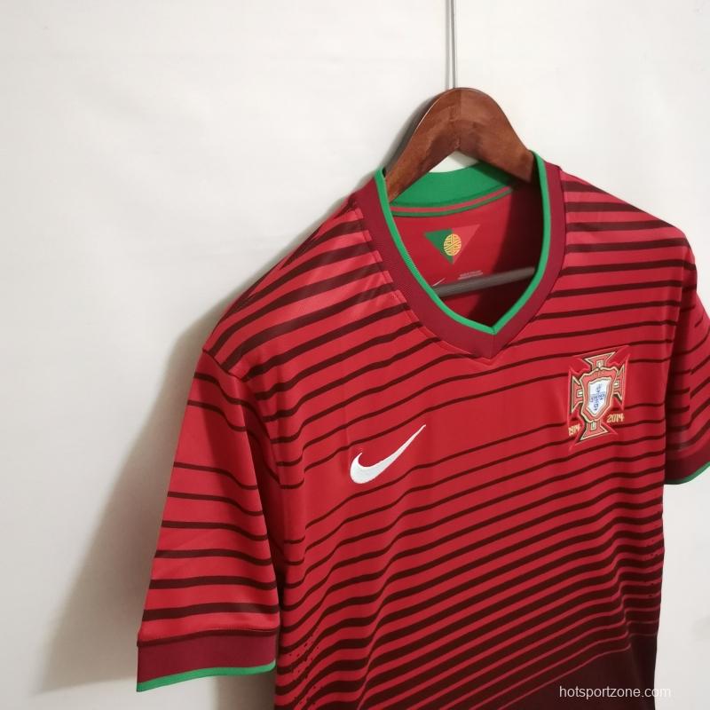 Retro 2014 Portugal Home Soccer Jersey