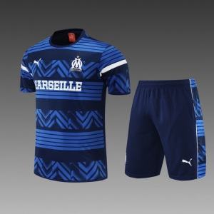 22/23 Olympique De Marseille Blue Jersey +Shorts
