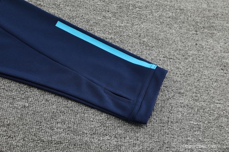 2022 Argentina Navy Half Zipper Tracksuit
