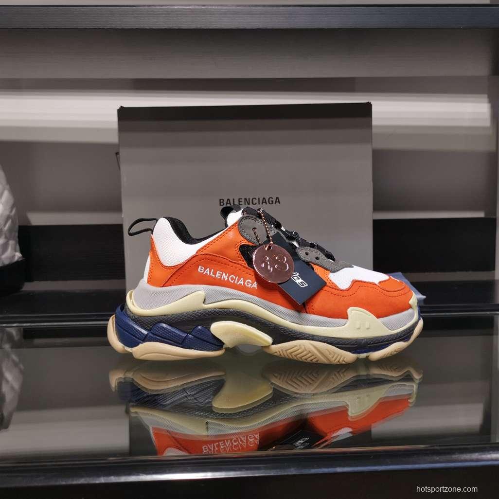 Men/Women Balenciaga Triple S Sneaker Orange Item Ab5580330