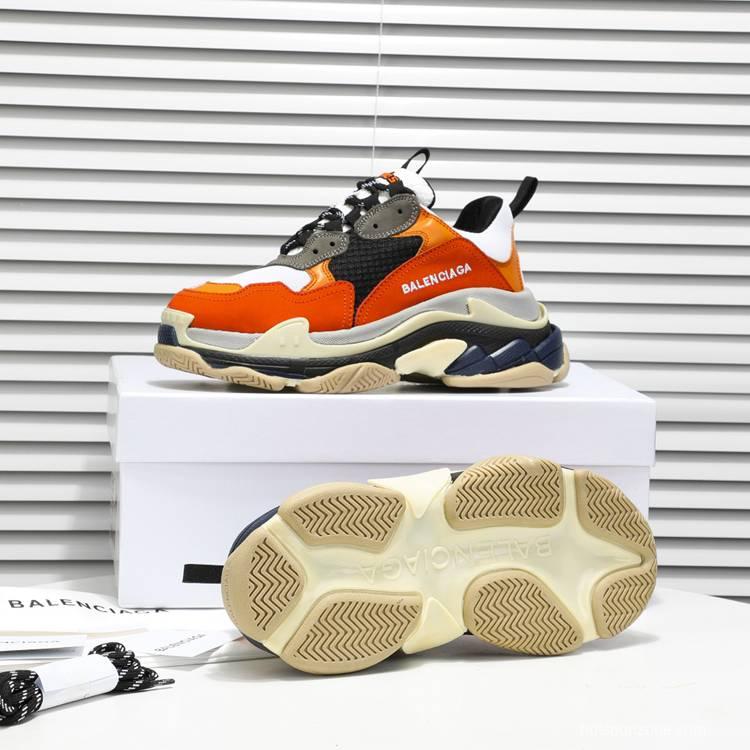 Men/Women Balenciaga Triple S Sneaker Orange Item 6380340