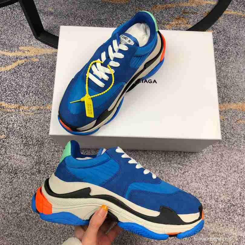 Men Balenciaga Triple-S 2 Blue Sneaker