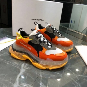 Men/Women Balenciaga Triple-S Sneaker Orange/Black Item 6380340