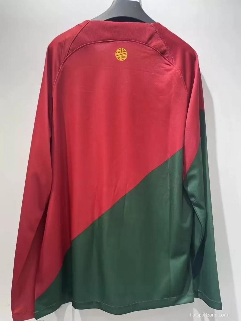 2022 Portugal Home Long Sleeve Jersey