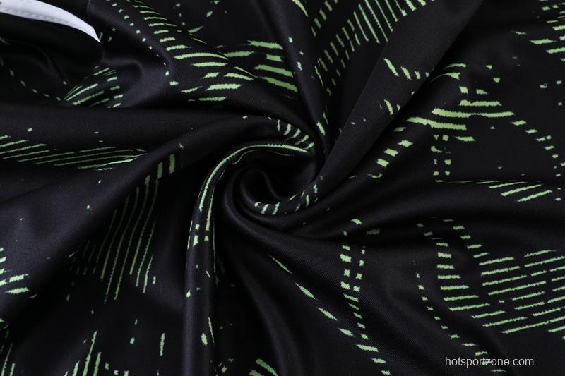 2023 Manchester United Dark Green Half Zipper Tracksuit