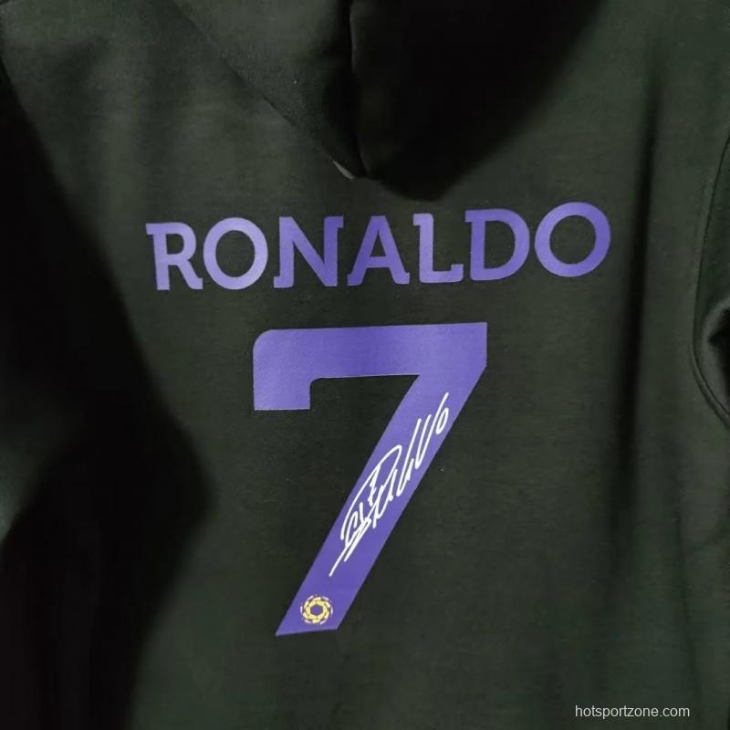 22/23 Al-Nassr FC Home CR7 Ronaldo Black Tracksuit Hoodie