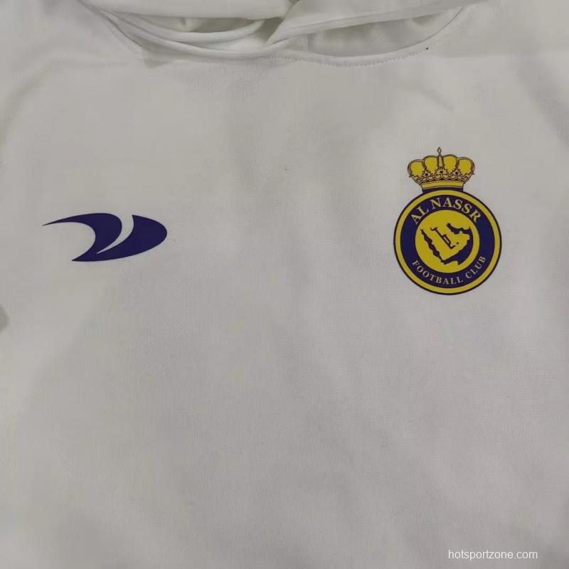 22/23 Al-Nassr FC Home CR7 Ronaldo White Tracksuit Hoodie