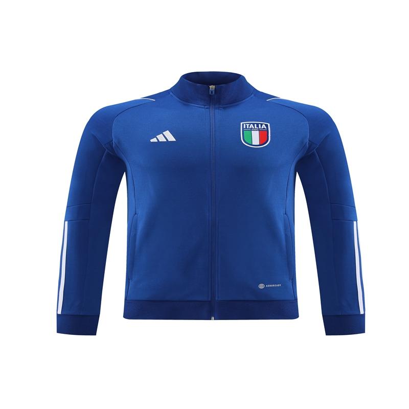 2022 Italy Navy Full Zipper Tracksuit