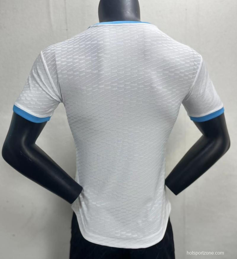 Player Version 3 Stars Argentina White Training Jersey With Number 10 Printing