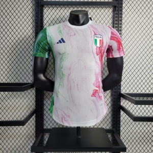 Player Version 2023 Italy FIGC Pre-Match White Jersey