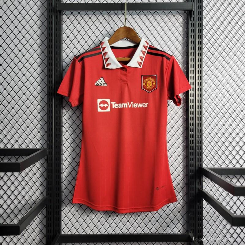 22/23 Women Manchester United Home Jersey