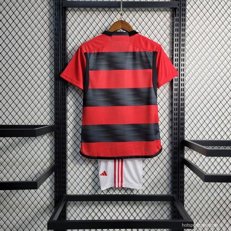 23-24 KIDS Flamengo Home Jersey Size 18-28
