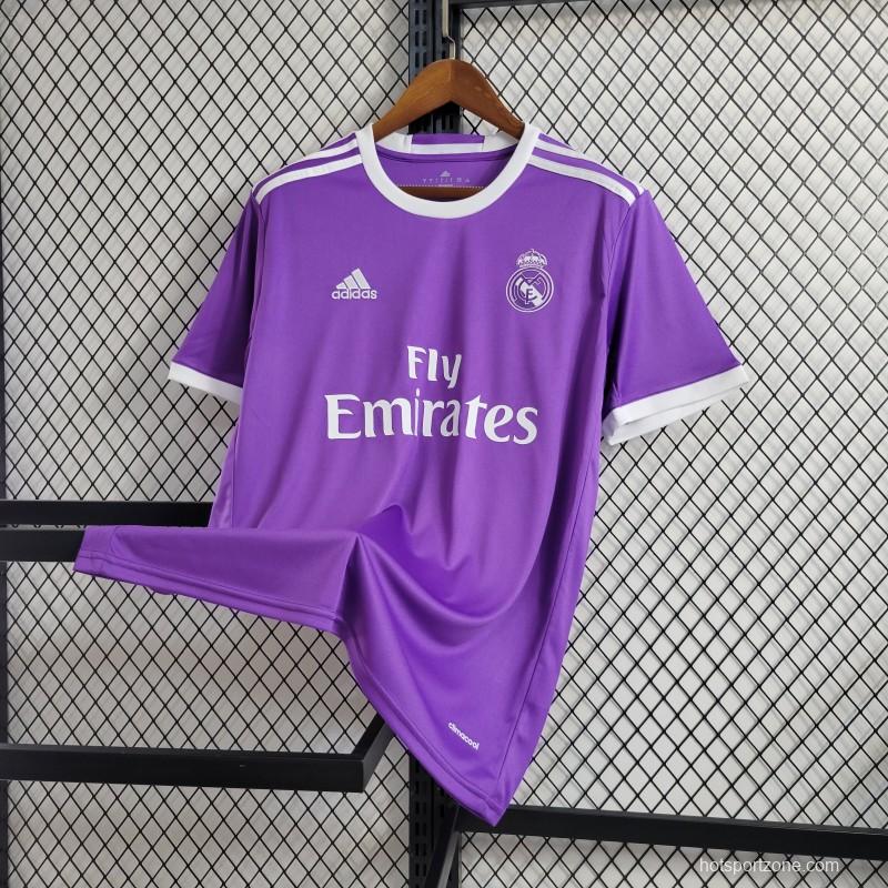 Retro Real Madrid 17/18 Away Purple Jersey