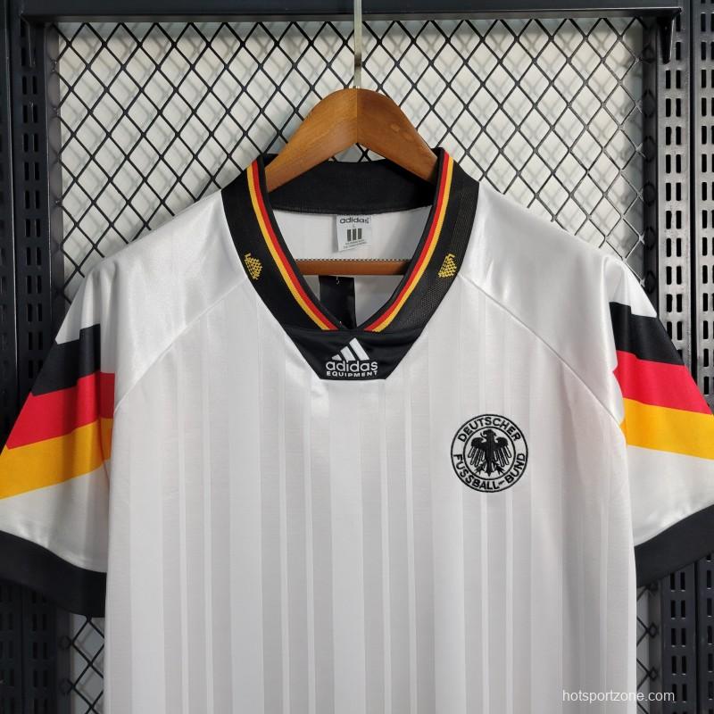 Retro 1992 Germany Home Soccer Jersey