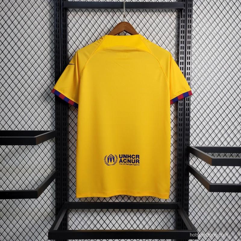 23-24 Barcelona Forth Yellow Jersey