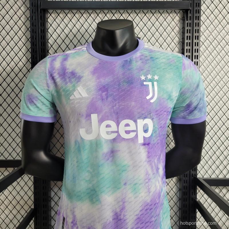Player Version 23-24 Juventus Special White Purple Jersey
