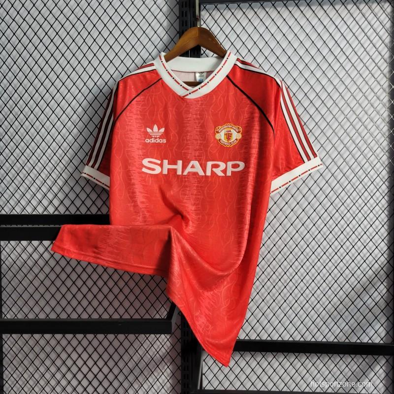 Retro 90/92 Manchester United Home Jersey