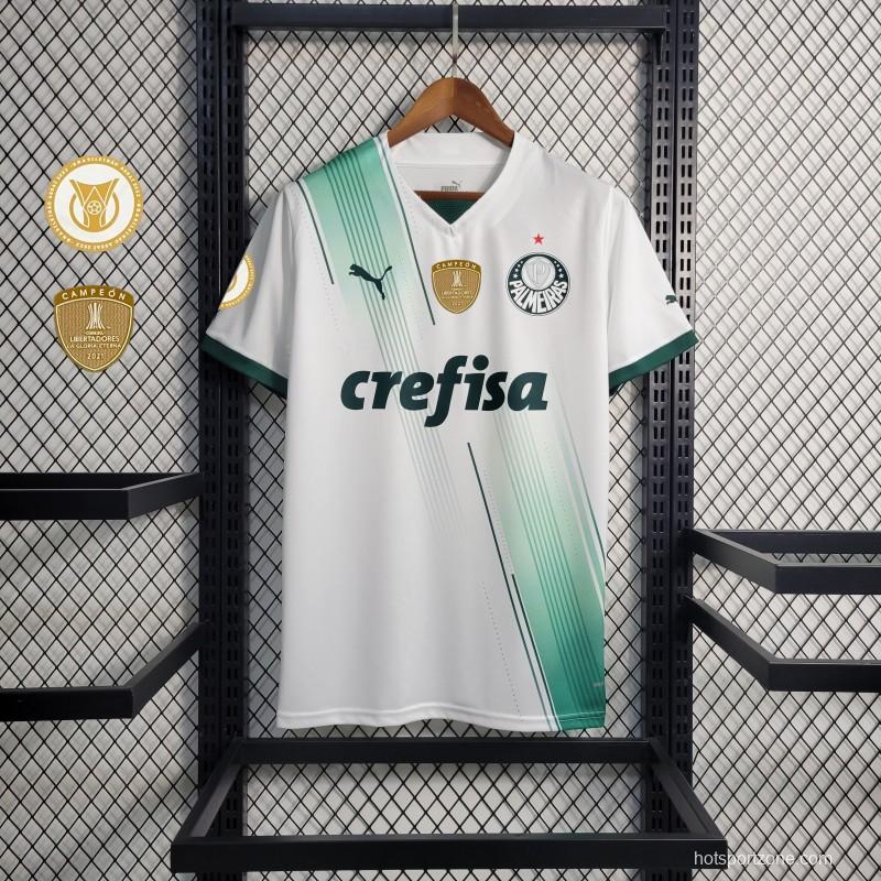 23/24 Palmeiras Away Jersey +With Full Sponsors+Patches