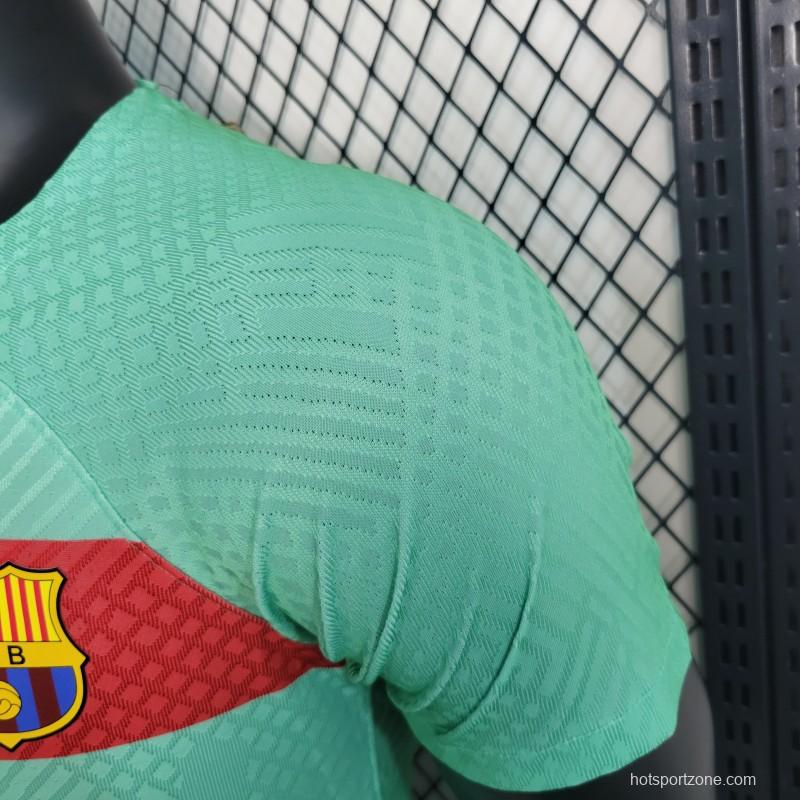 Player Version 23-24 Barcelona Green Special Jersey
