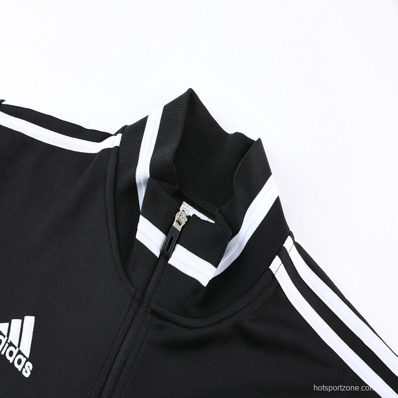 2023 Adidas Black White Full Zipper Jacket +Pants