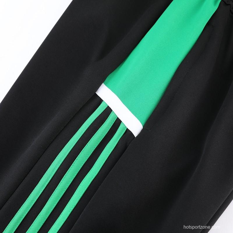 2023 Adidas Green Black Full Zipper Jacket +Pants