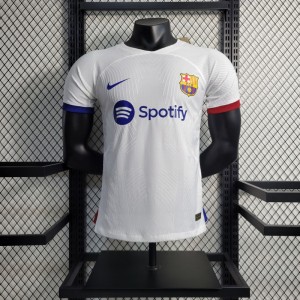 Player Version 23-24 Barcelona White Training Jersey