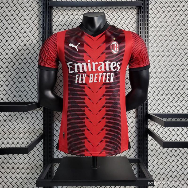 Player Version 23-24 AC Milan Home Jersey