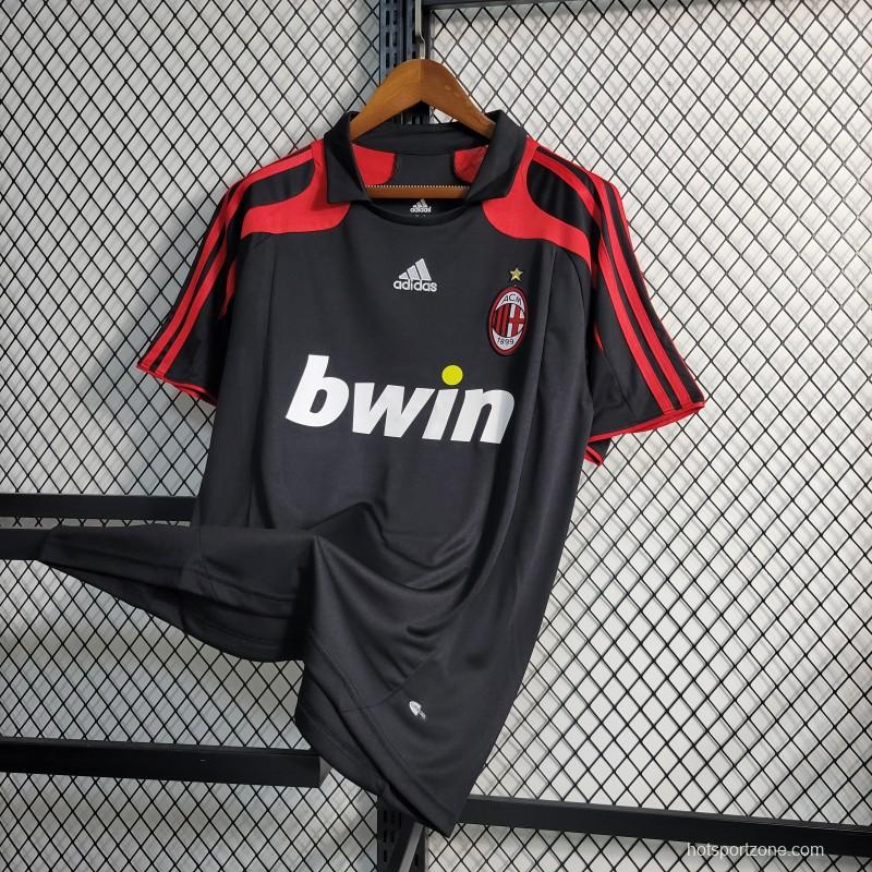 Retro 2007/08 AC Milan Third Black Jersey