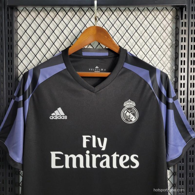 Retro 16-17 Real Madrid Third  Black Jersey