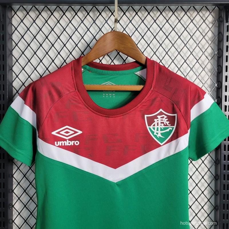 23-24 Women Fluminense Training Green Red Jersey