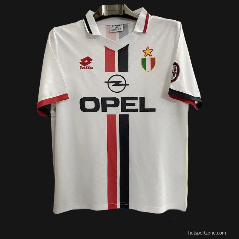 Retro 95/97 AC Milan Away White Jersey