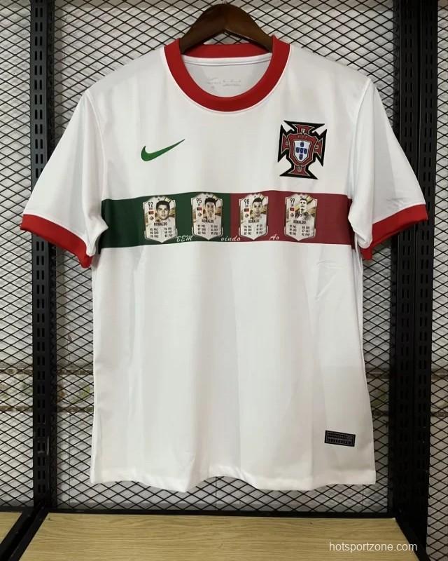 2023 Portugal Ronaldo Speical White Jersey