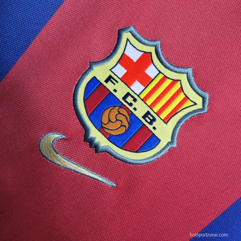 Retro 98-99 Barcelona Home Soccer Jersey