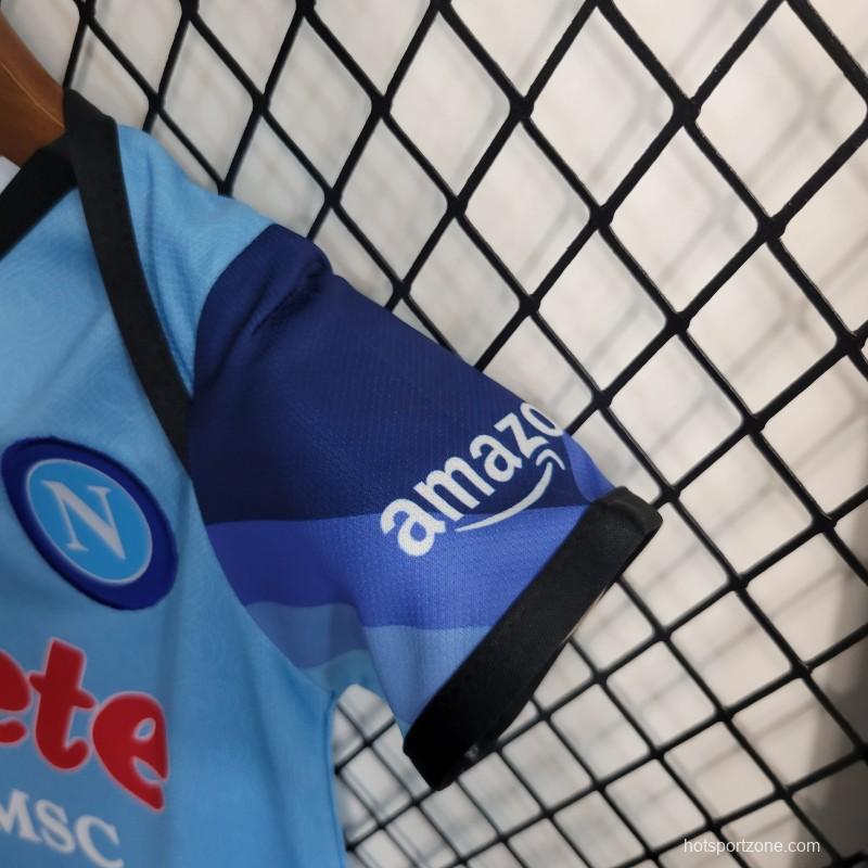 23-24 Baby Napoli Home Soccer Jersey Baby 6-18 Month