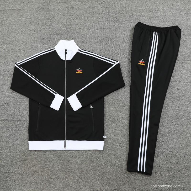 2023 Adidas Original Black Full Zipper Jacket +Pants
