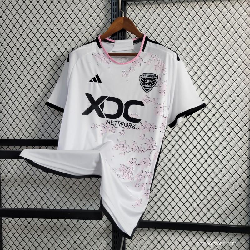 23/24 DC United White The Cherry Blossom Jersey