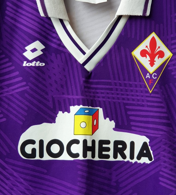Retro 91/92 Fiorentina Home Jersey