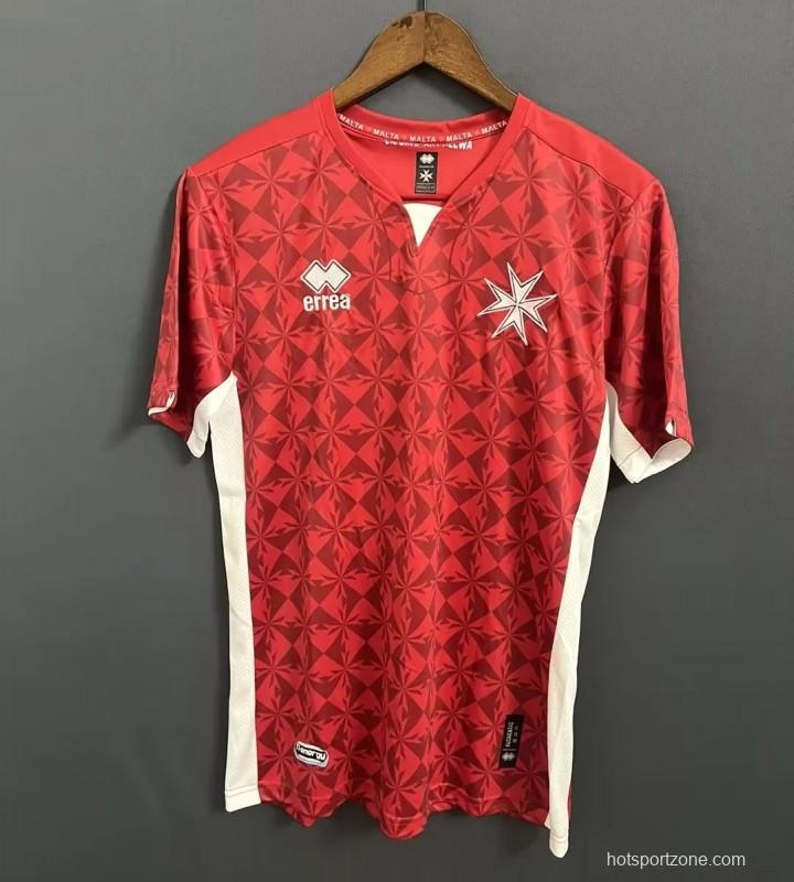 2023 Malta Home Red Jersey