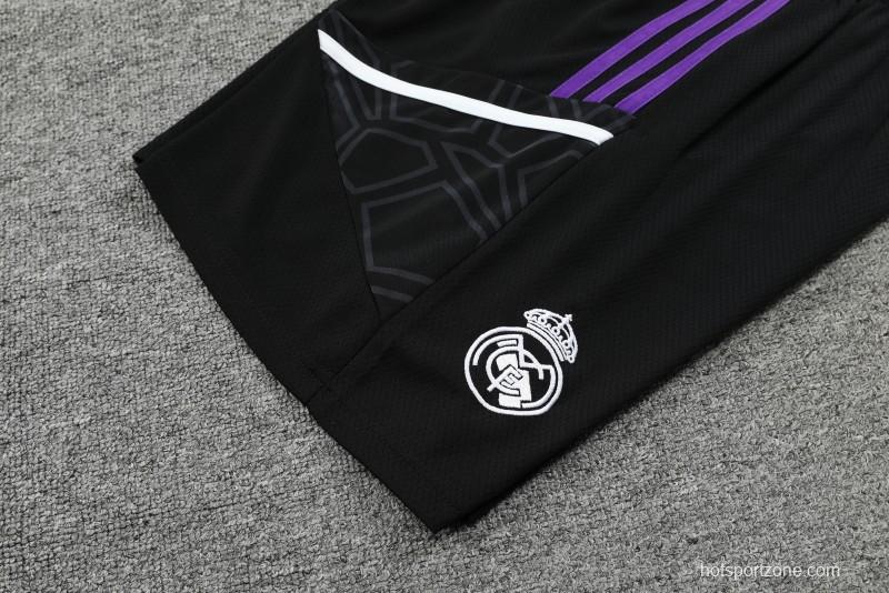 23-24 Real Madrid Purple Vest Jersey+Shorts