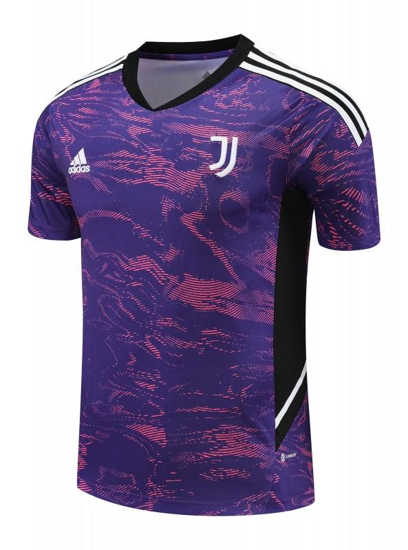 23-24 Juventus Purple Short Sleeve+Shorts