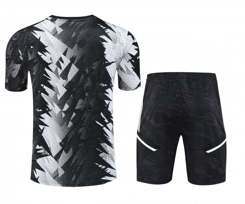 23-24 Juventus Black White Short Sleeve+Shorts