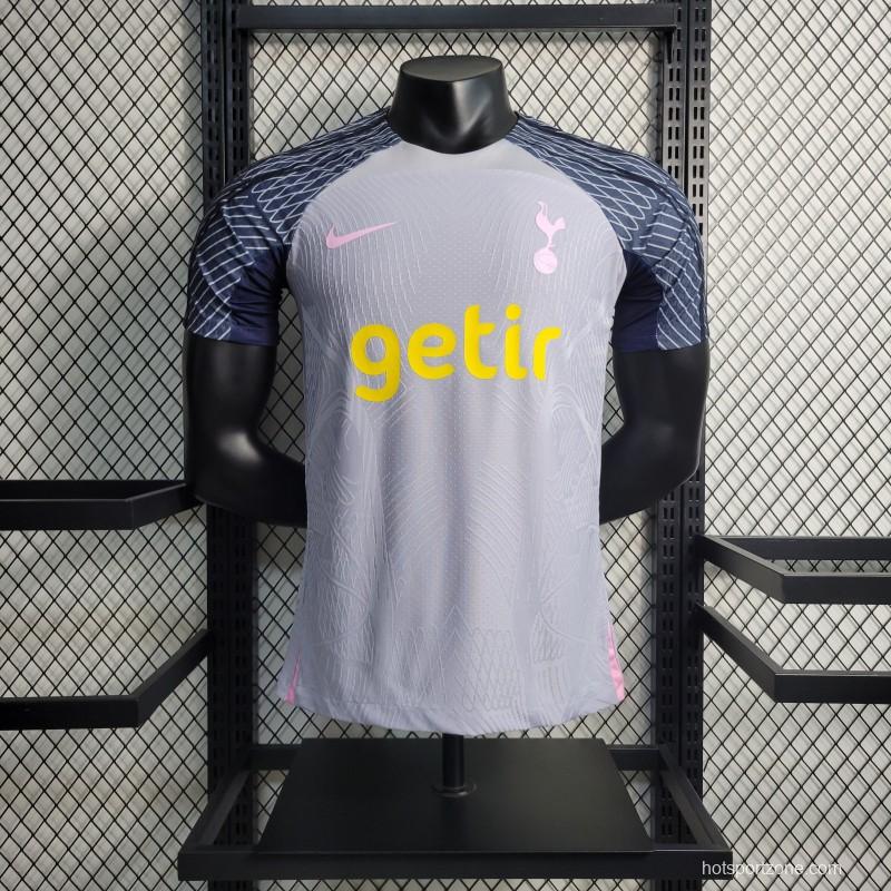 Player Version 23-24 Tottenham Hotspur Grey Training Jersey