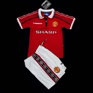 Retro 98/99 Kids Manchester United Home Jersey