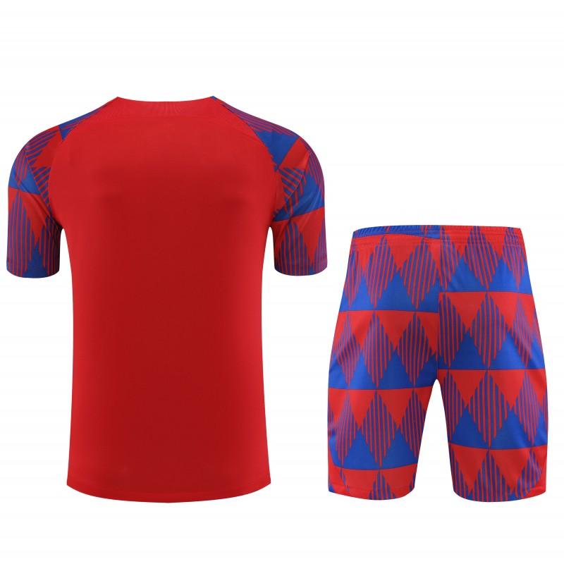23-24  Barcelona Red Short Sleeve Jersey+Shorts